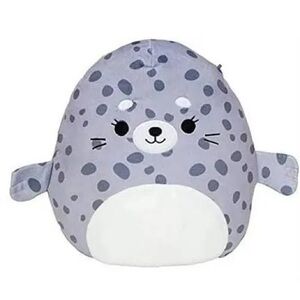 Squishmallows Gray and White Seal Stuffed Animal